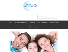 Tablet Screenshot of littlewoodortho.com
